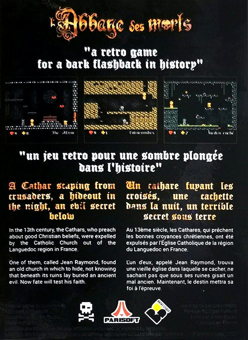 L'Abbaye des Morts (Homebrew) — Box back